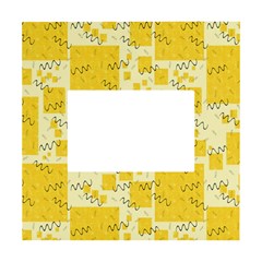 Party Confetti Yellow Squares White Box Photo Frame 4  X 6  by pakminggu