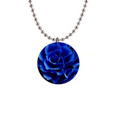 Roses Flowers Plant Romance 1  Button Necklace by pakminggu