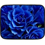 Roses Flowers Plant Romance Fleece Blanket (Mini) 35 x27  Blanket