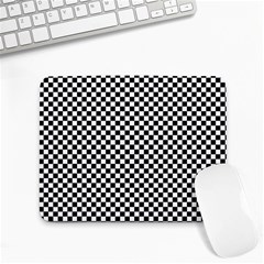 Background Black Board Checker Checkerboard Small Mousepad by pakminggu