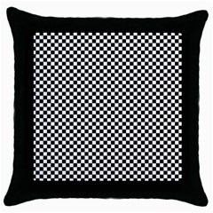 Background Black Board Checker Checkerboard Throw Pillow Case (black) by pakminggu