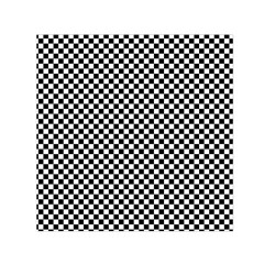 Background Black Board Checker Checkerboard Square Satin Scarf (30  X 30 ) by pakminggu