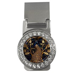 Peacock Plumage Bird  Pattern Graceful Money Clips (cz)  by pakminggu