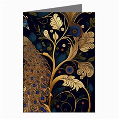 Peacock Plumage Bird  Pattern Graceful Greeting Cards (pkg Of 8) by pakminggu