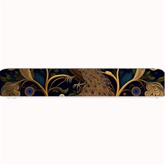 Peacock Plumage Bird  Pattern Graceful Small Bar Mat by pakminggu