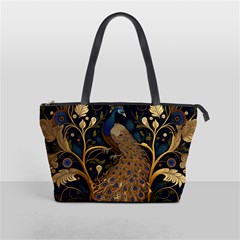 Peacock Plumage Bird  Pattern Graceful Classic Shoulder Handbag by pakminggu