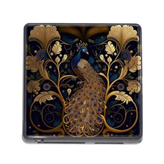 Peacock Plumage Bird  Pattern Graceful Memory Card Reader (square 5 Slot) by pakminggu