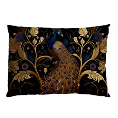 Peacock Plumage Bird  Pattern Graceful Pillow Case (two Sides) by pakminggu