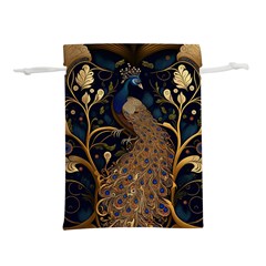 Peacock Plumage Bird  Pattern Graceful Lightweight Drawstring Pouch (m) by pakminggu