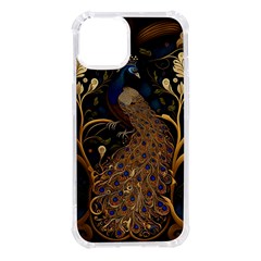 Peacock Plumage Bird  Pattern Graceful Iphone 14 Tpu Uv Print Case by pakminggu