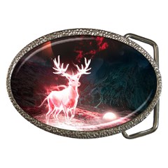 Deer Animal Moon Planet Space Fantasy Belt Buckles