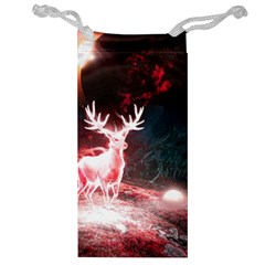 Deer Animal Moon Planet Space Fantasy Jewelry Bag