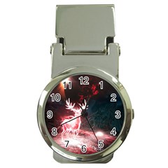 Deer Animal Moon Planet Space Fantasy Money Clip Watches by pakminggu