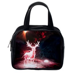 Deer Animal Moon Planet Space Fantasy Classic Handbag (One Side)