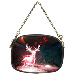 Deer Animal Moon Planet Space Fantasy Chain Purse (One Side)