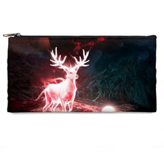 Deer Animal Moon Planet Space Fantasy Pencil Case