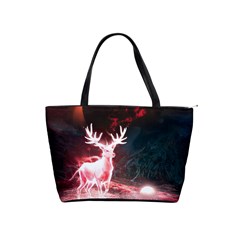 Deer Animal Moon Planet Space Fantasy Classic Shoulder Handbag by pakminggu