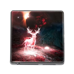 Deer Animal Moon Planet Space Fantasy Memory Card Reader (square 5 Slot) by pakminggu