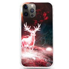 Deer Animal Moon Planet Space Fantasy iPhone 12 Pro max TPU UV Print Case