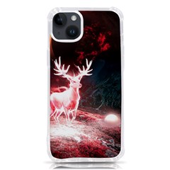 Deer Animal Moon Planet Space Fantasy iPhone 14 Plus TPU UV Print Case