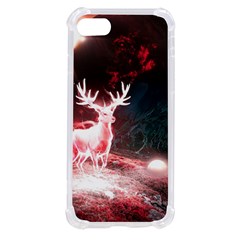 Deer Animal Moon Planet Space Fantasy iPhone SE