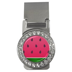 Watermelon Fruit Summer Red Fresh Food Healthy Money Clips (cz)  by pakminggu