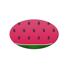 Watermelon Fruit Summer Red Fresh Food Healthy Sticker Oval (100 Pack) by pakminggu