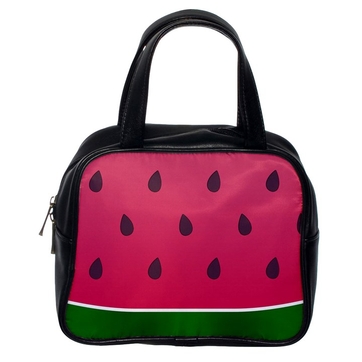 Watermelon Fruit Summer Red Fresh Food Healthy Classic Handbag (One Side)