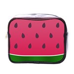 Watermelon Fruit Summer Red Fresh Food Healthy Mini Toiletries Bag (One Side) Front