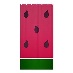 Watermelon Fruit Summer Red Fresh Food Healthy Shower Curtain 36  X 72  (stall)  by pakminggu