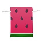 Watermelon Fruit Summer Red Fresh Food Healthy Lightweight Drawstring Pouch (S) Front