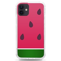 Watermelon Fruit Summer Red Fresh Food Healthy Iphone 12 Mini Tpu Uv Print Case	 by pakminggu