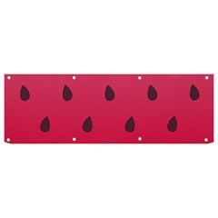 Watermelon Fruit Summer Red Fresh Food Healthy Banner And Sign 9  X 3  by pakminggu