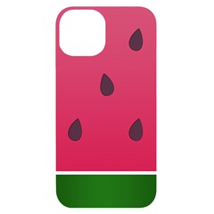 Watermelon Fruit Summer Red Fresh Food Healthy Iphone 14 Black Uv Print Case