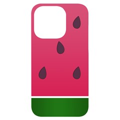 Watermelon Fruit Summer Red Fresh Food Healthy Iphone 14 Pro Black Uv Print Case