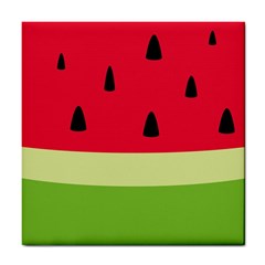 Watermelon Fruit Food Healthy Vitamins Nutrition Tile Coaster by pakminggu