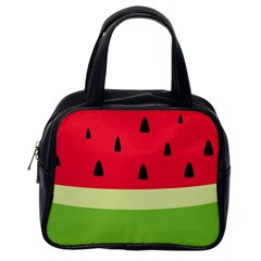 Watermelon Fruit Food Healthy Vitamins Nutrition Classic Handbag (one Side) by pakminggu