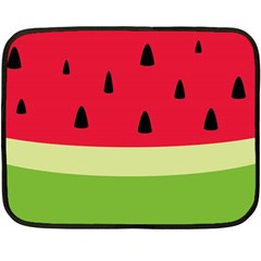 Watermelon Fruit Food Healthy Vitamins Nutrition Fleece Blanket (mini) by pakminggu