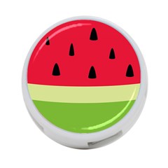 Watermelon Fruit Food Healthy Vitamins Nutrition 4-port Usb Hub (two Sides) by pakminggu