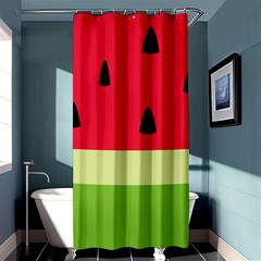 Watermelon Fruit Food Healthy Vitamins Nutrition Shower Curtain 36  X 72  (stall)  by pakminggu