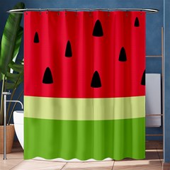 Watermelon Fruit Food Healthy Vitamins Nutrition Shower Curtain 60  X 72  (medium)  by pakminggu