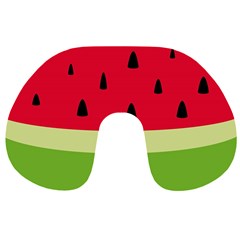 Watermelon Fruit Food Healthy Vitamins Nutrition Travel Neck Pillow by pakminggu