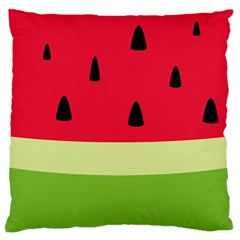 Watermelon Fruit Food Healthy Vitamins Nutrition Standard Premium Plush Fleece Cushion Case (two Sides) by pakminggu