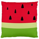 Watermelon Fruit Food Healthy Vitamins Nutrition Large Premium Plush Fleece Cushion Case (Two Sides) Front