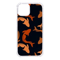 Background Pattern Texture Design Wallpaper Fish Iphone 14 Tpu Uv Print Case by pakminggu