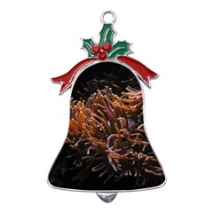 Sea Anemone Coral Underwater Ocean Sea Water Metal Holly Leaf Bell Ornament by pakminggu