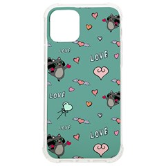 Raccoon Texture Seamless Scrapbooking Hearts Iphone 12/12 Pro Tpu Uv Print Case by pakminggu