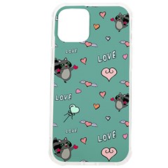 Raccoon Texture Seamless Scrapbooking Hearts Iphone 12 Pro Max Tpu Uv Print Case by pakminggu