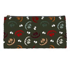 Art Halloween Pattern Creepy Design Digital Papers Pencil Case by pakminggu