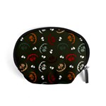 Art Halloween Pattern Creepy Design Digital Papers Accessory Pouch (Small) Front